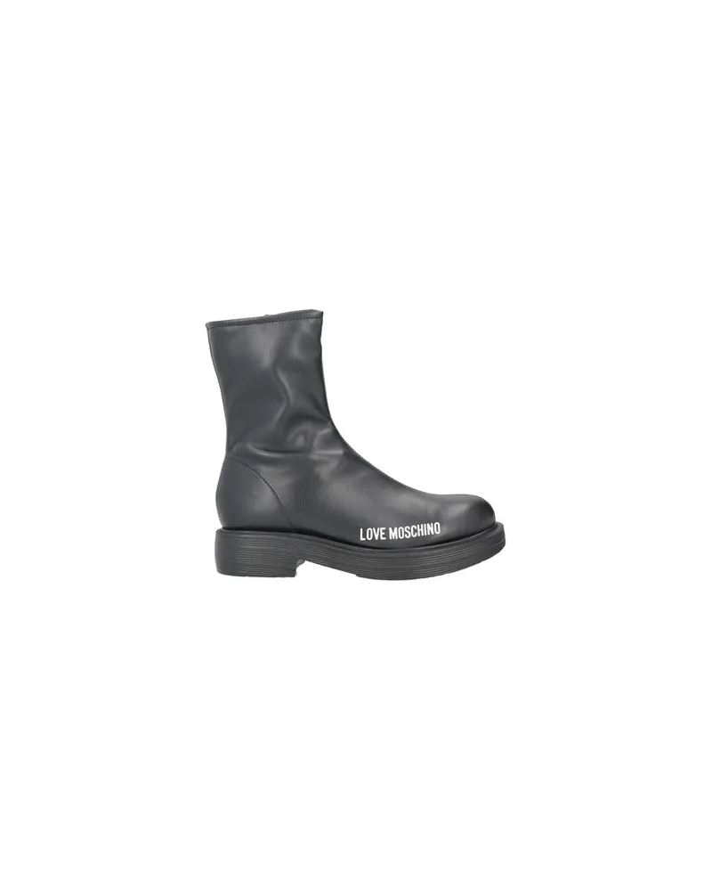 Moschino SCHUHE - Stiefelettenauf YOOX.COM Schwarz