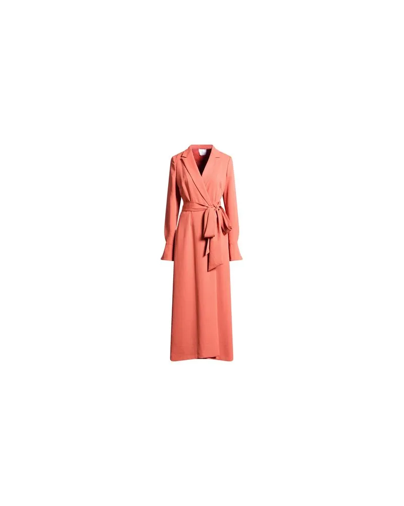 GALVAN ESCAPE - KLEIDER - Maxi-Kleiderauf YOOX.COM Rostrot