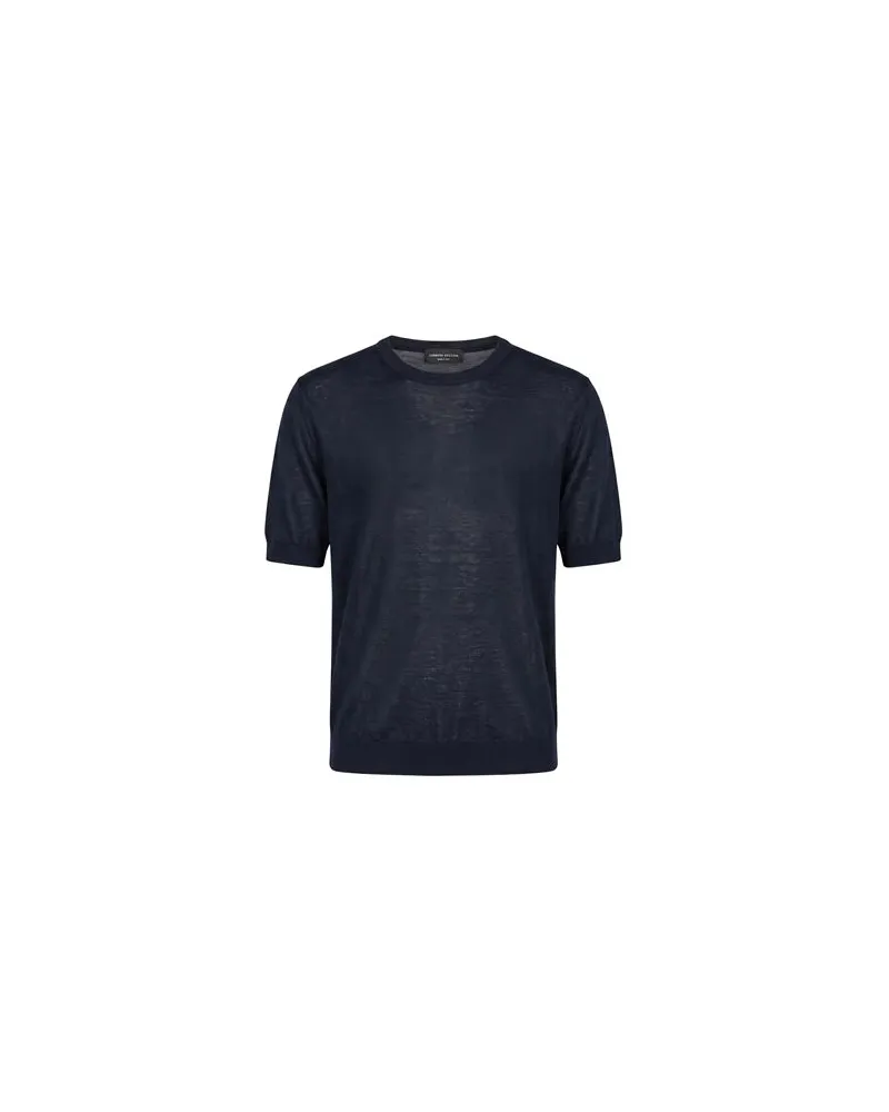 Roberto Collina STRICKWAREN - Pulloverauf YOOX.COM Marineblau