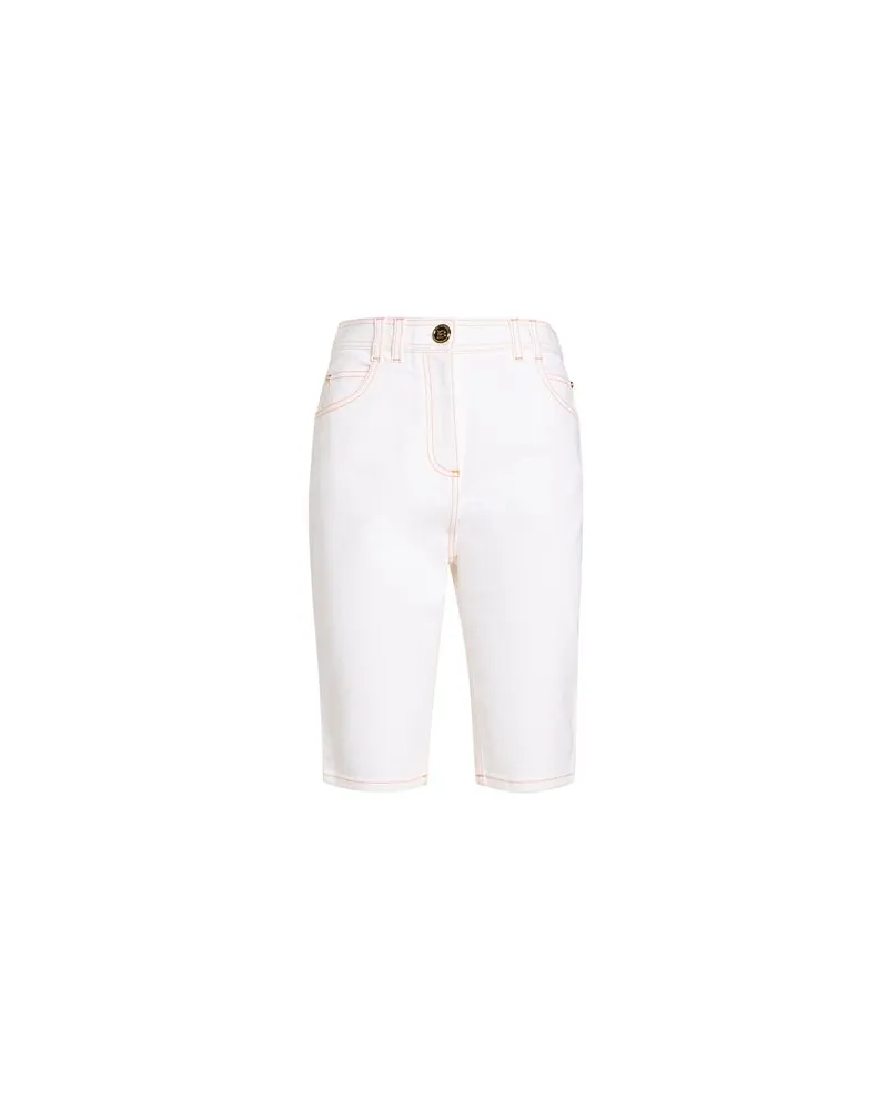 Balmain HOSEN & RÖCKE - Jeansshortsauf YOOX.COM Weiß