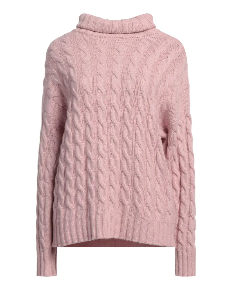 N.O.W. Andrea Rosati Cashmere Rollkragenpullover Rosa