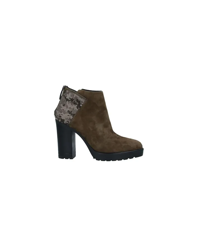 Lorenzo Mari SCHUHE - Stiefelettenauf YOOX.COM Militärgrün