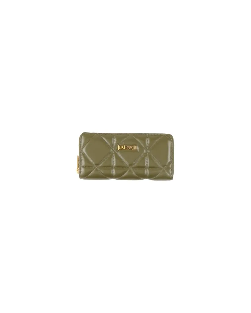 Just Cavalli Kleinlederwaren - Brieftaschenauf YOOX.COM Militärgrün