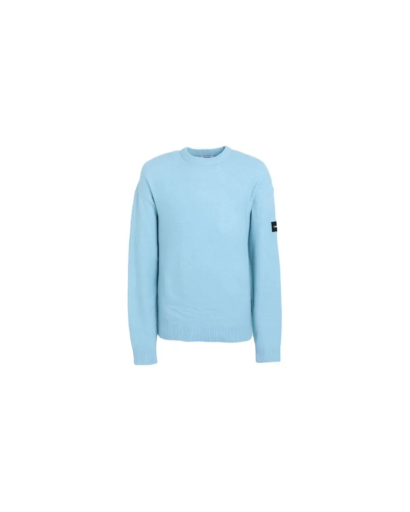 Calvin Klein STRICKWAREN - Pulloverauf YOOX.COM Himmelblau
