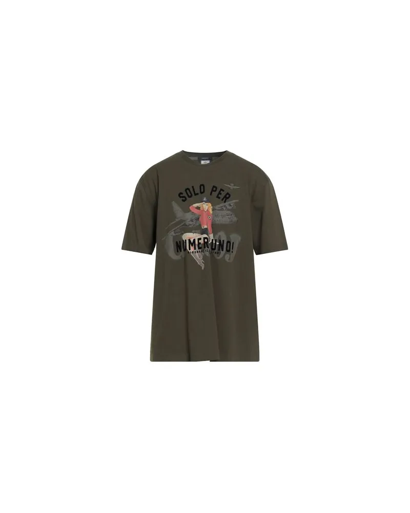 Aeronautica Militare TOPS - T-shirtsauf YOOX.COM Militärgrün