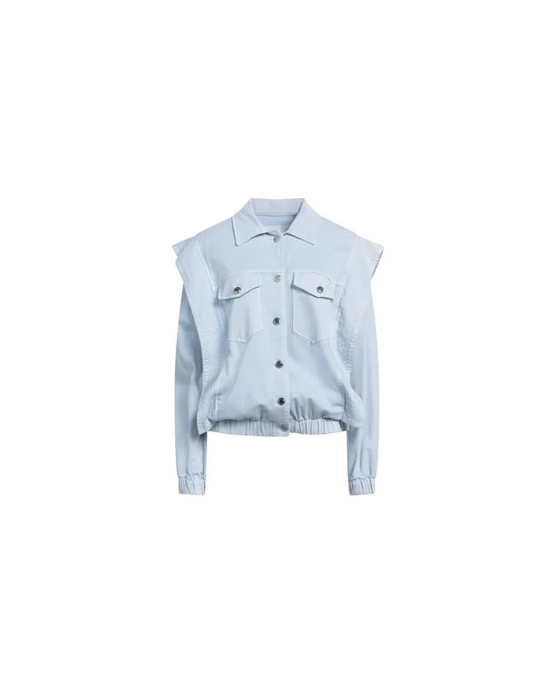 Silvian Heach JACKEN & MÄNTEL - Jeansjacken/Mäntelauf YOOX.COM Himmelblau