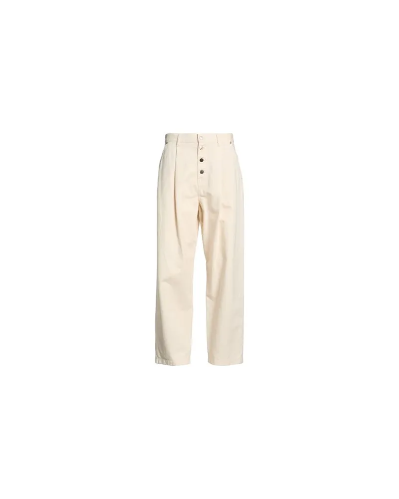 Moschino HOSEN & RÖCKE - Jeanshosenauf YOOX.COM Cremeweiß
