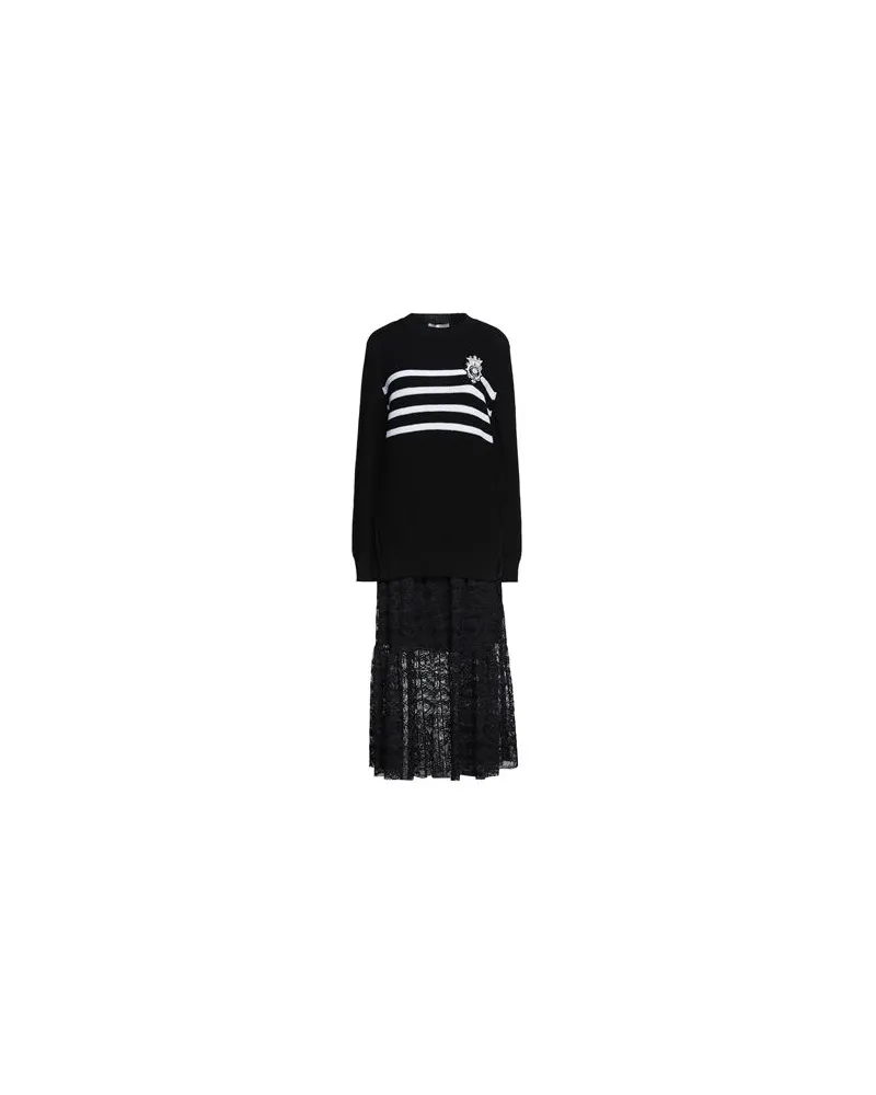 Ermanno Scervino KLEIDER - Maxi-Kleiderauf YOOX.COM Schwarz