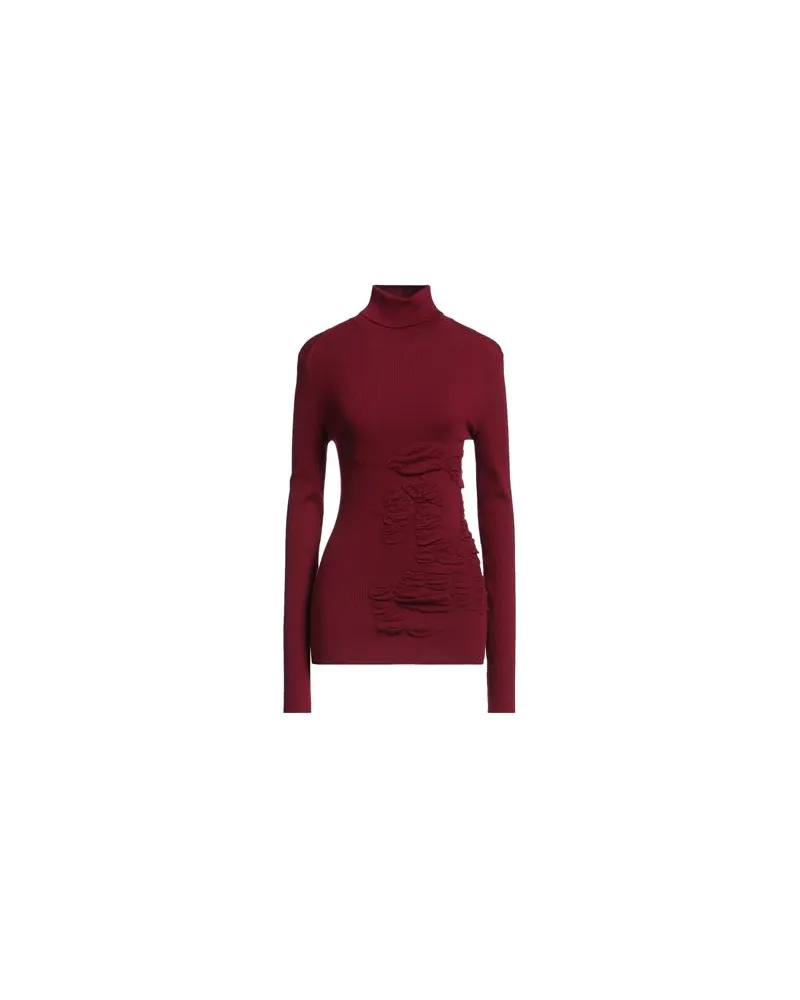 Burberry STRICKWAREN - Rollkragenpulloverauf YOOX.COM Bordeaux
