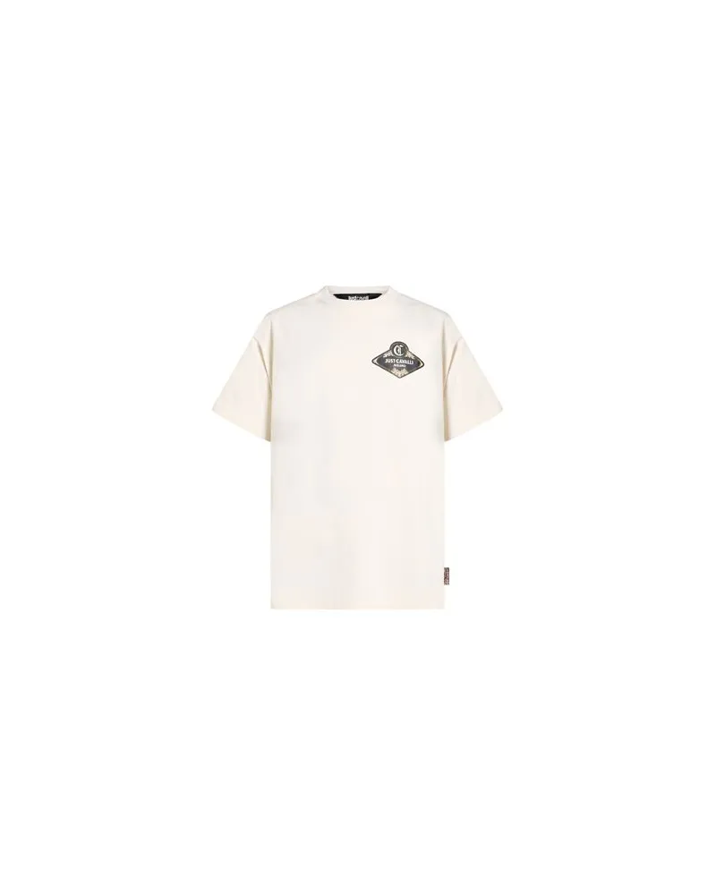 Just Cavalli TOPS - T-shirtsauf YOOX.COM Cremeweiß