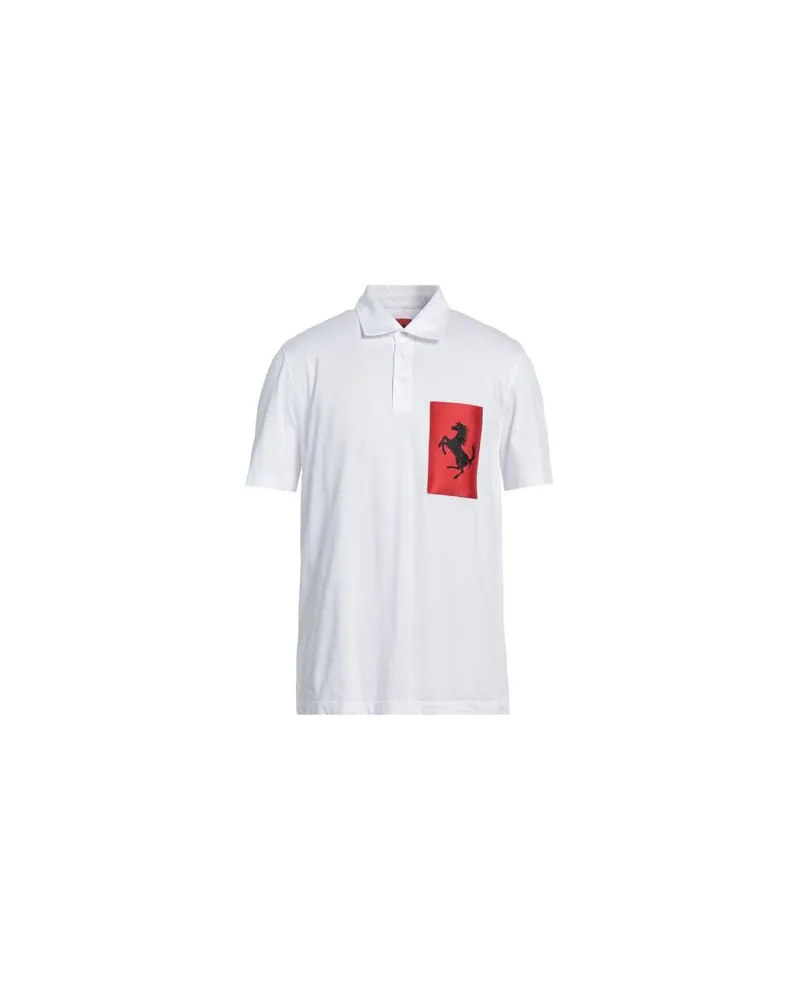 Ferrari TOPS - Poloshirtsauf YOOX.COM Weiß