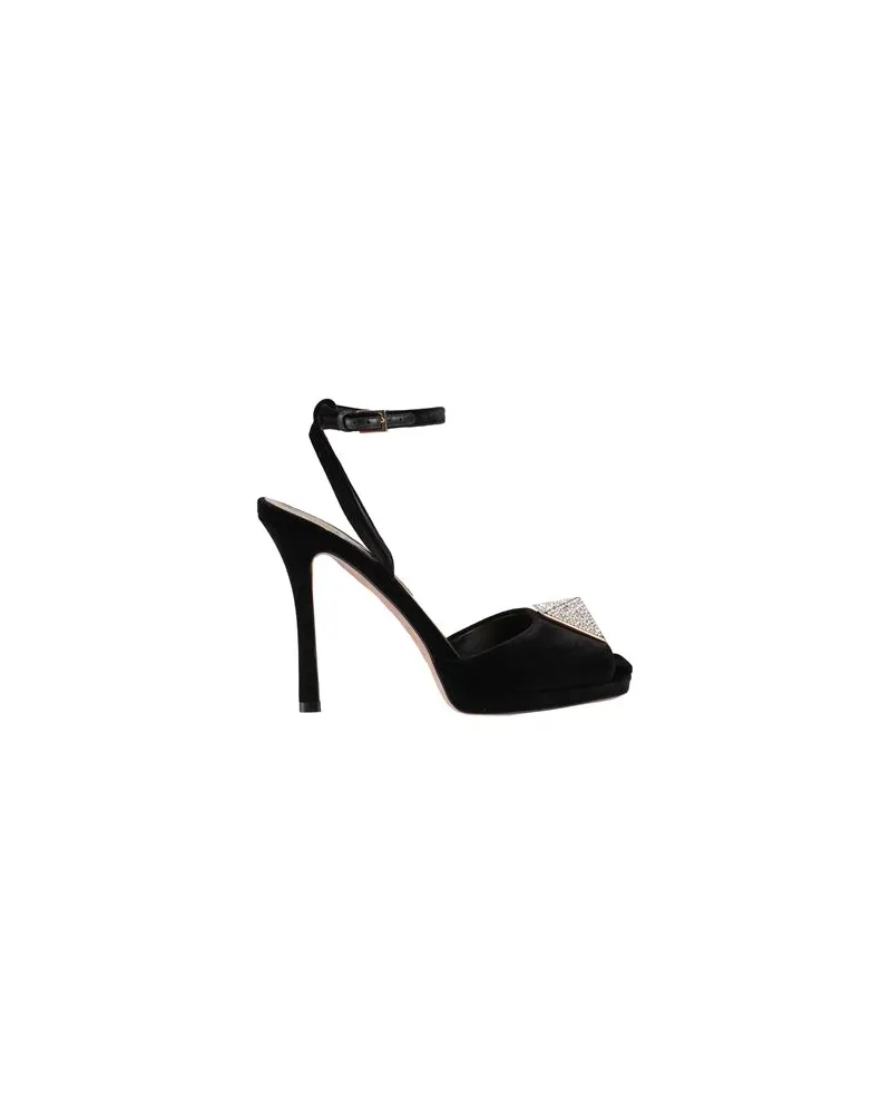 Valentino Garavani SCHUHE - Sandalenauf YOOX.COM Schwarz