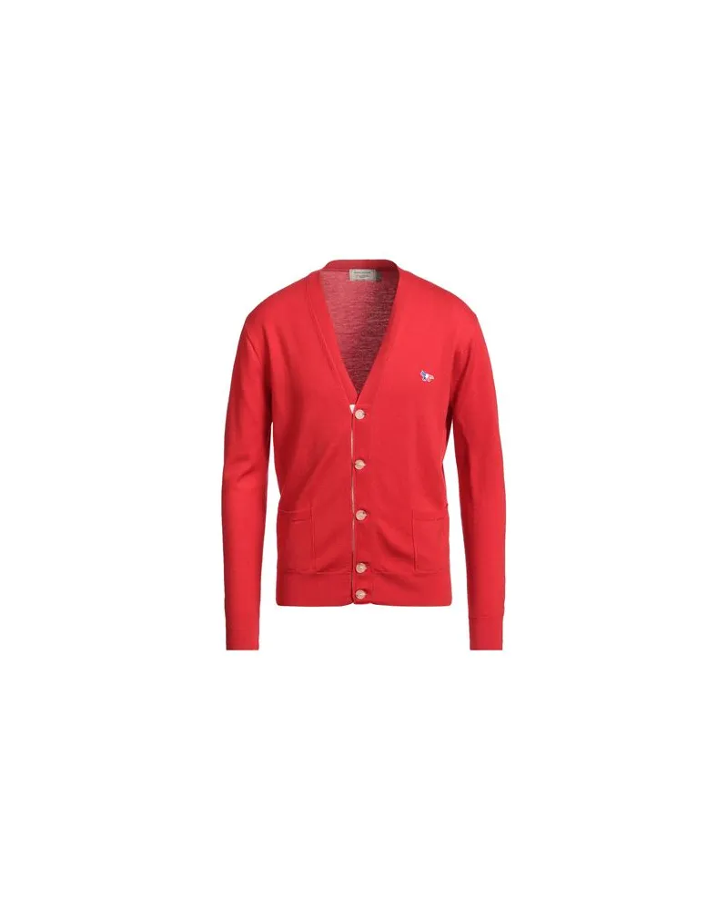 Kitsuné STRICKWAREN - Strickjackenauf YOOX.COM Rot