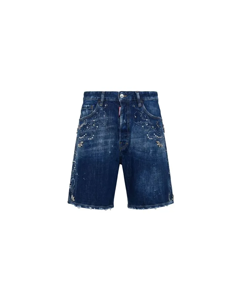 Dsquared2 HOSEN & RÖCKE - Jeansshortsauf YOOX.COM Blau