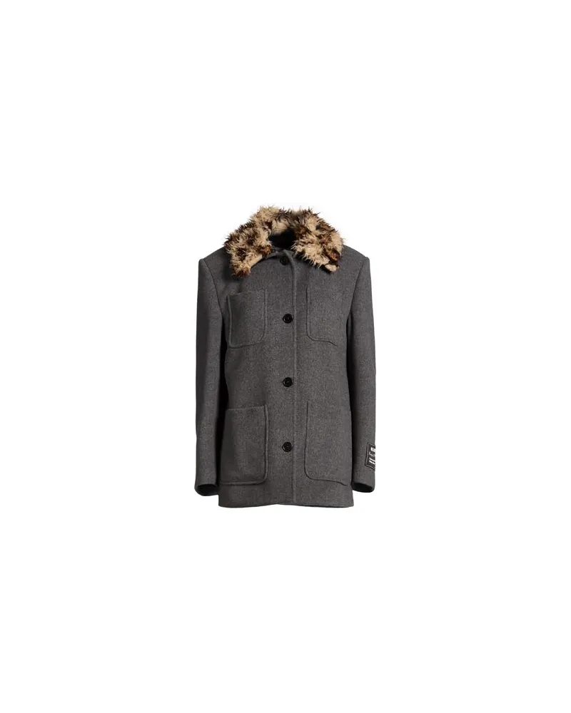 MSGM JACKEN & MÄNTEL - Mäntelauf YOOX.COM Grau