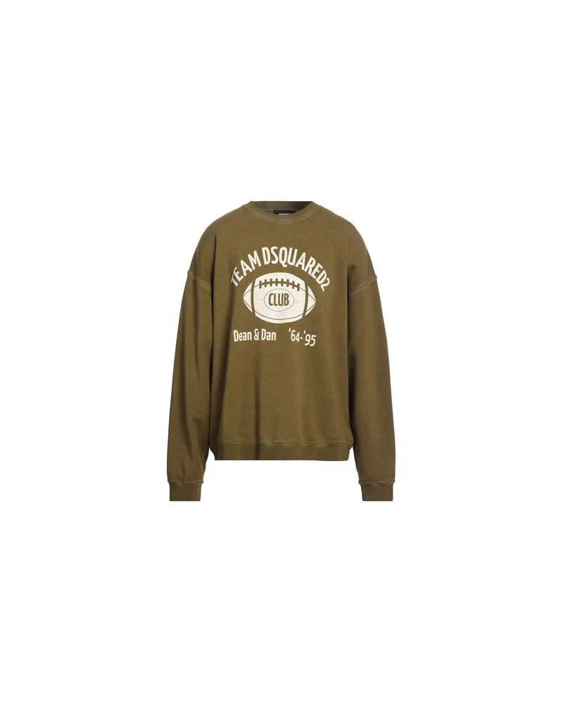 Dsquared2 TOPS - Sweatshirtsauf YOOX.COM Militärgrün