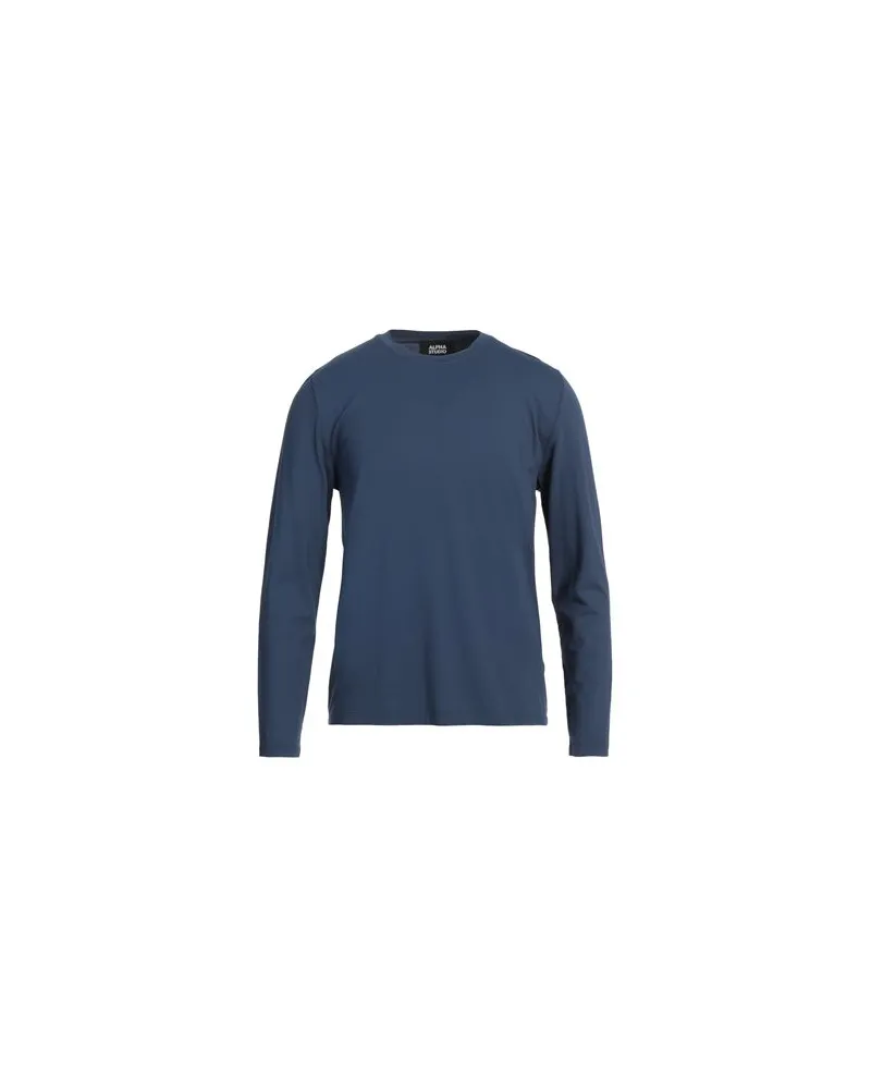 Alpha Studio TOPS - T-shirtsauf YOOX.COM Marineblau