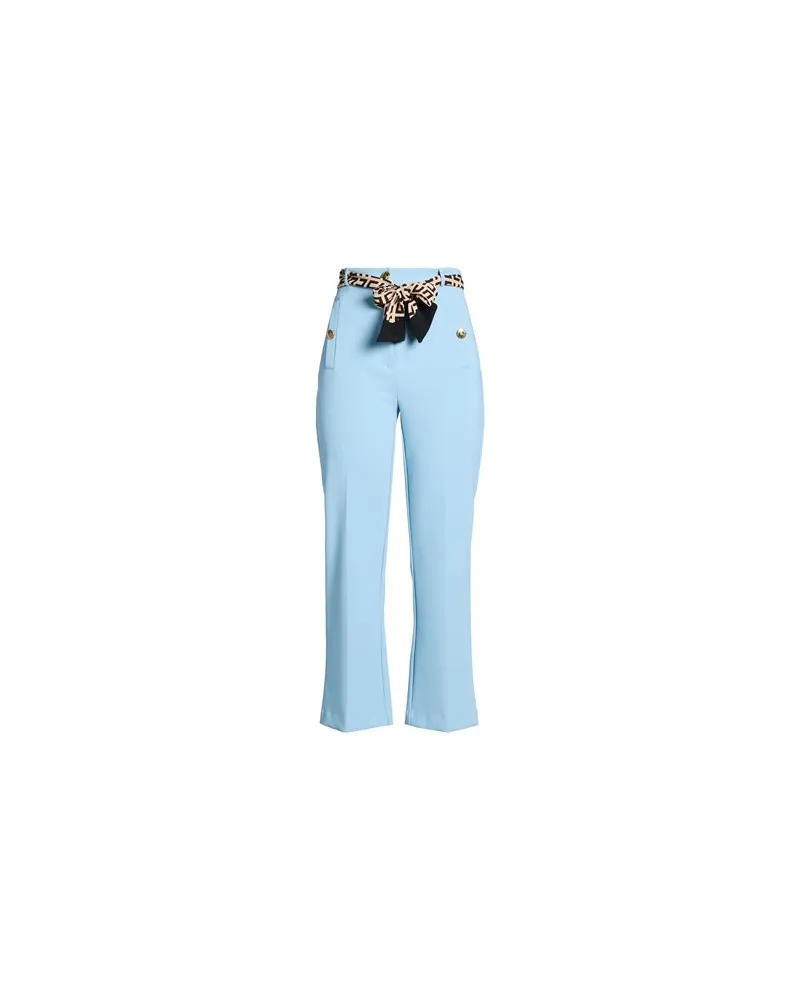 Elisabetta Franchi HOSEN & RÖCKE - Hosenauf YOOX.COM Hellblau
