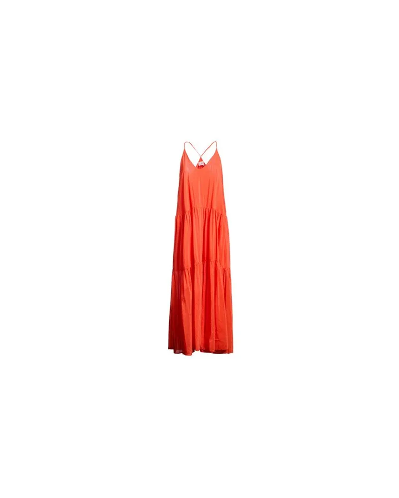 SOLOTRE KLEIDER - Maxi-Kleiderauf YOOX.COM Orange