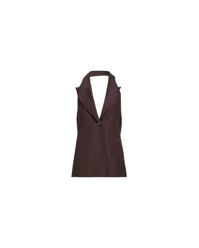 Liviana Conti ANZÜGE und CO-ORDS - Couture-Westenauf YOOX.COM Dunkelbraun