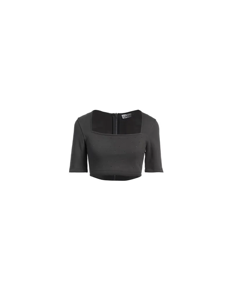 Ganni TOPS - Sweatshirtsauf YOOX.COM Blei