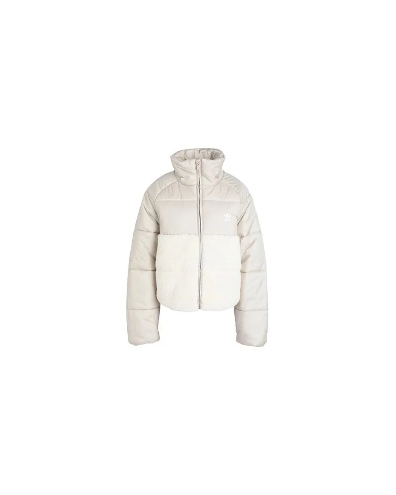 adidas POLAR JACKET  - POLAR JACKET - JACKEN & MÄNTEL - Pufferjacken & Daunenjackenauf YOOX.COM Elfenbein