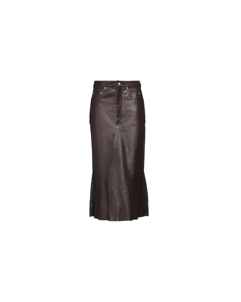 Rick Owens HOSEN & RÖCKE - Midi-Röckeauf YOOX.COM Dunkelbraun