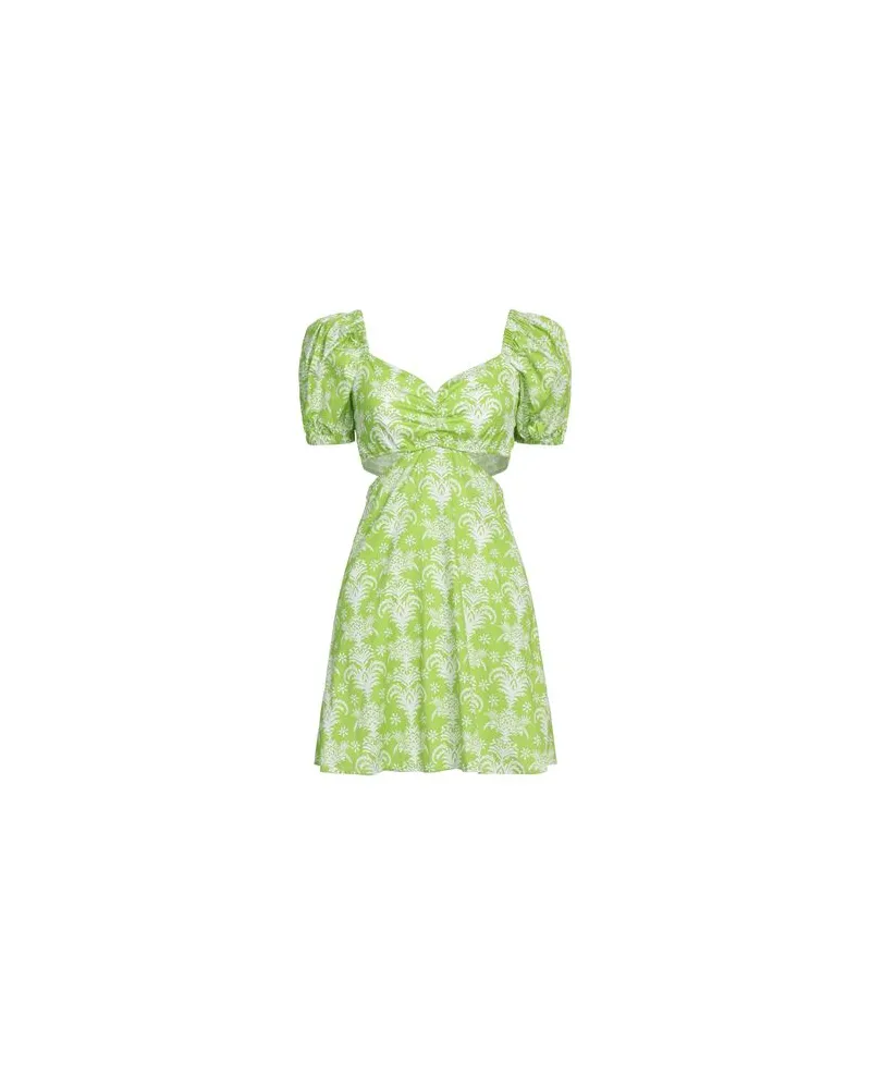 Angela Mele KLEIDER - Mini-Kleiderauf YOOX.COM Säuregrün