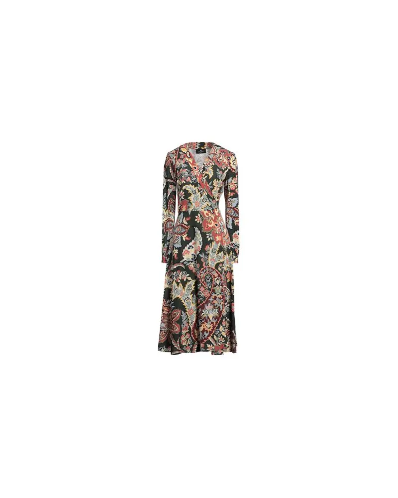 Etro KLEIDER - Midi-Kleiderauf YOOX.COM Militärgrün