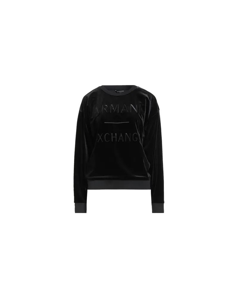 Armani Exchange TOPS - Sweatshirtsauf YOOX.COM Schwarz