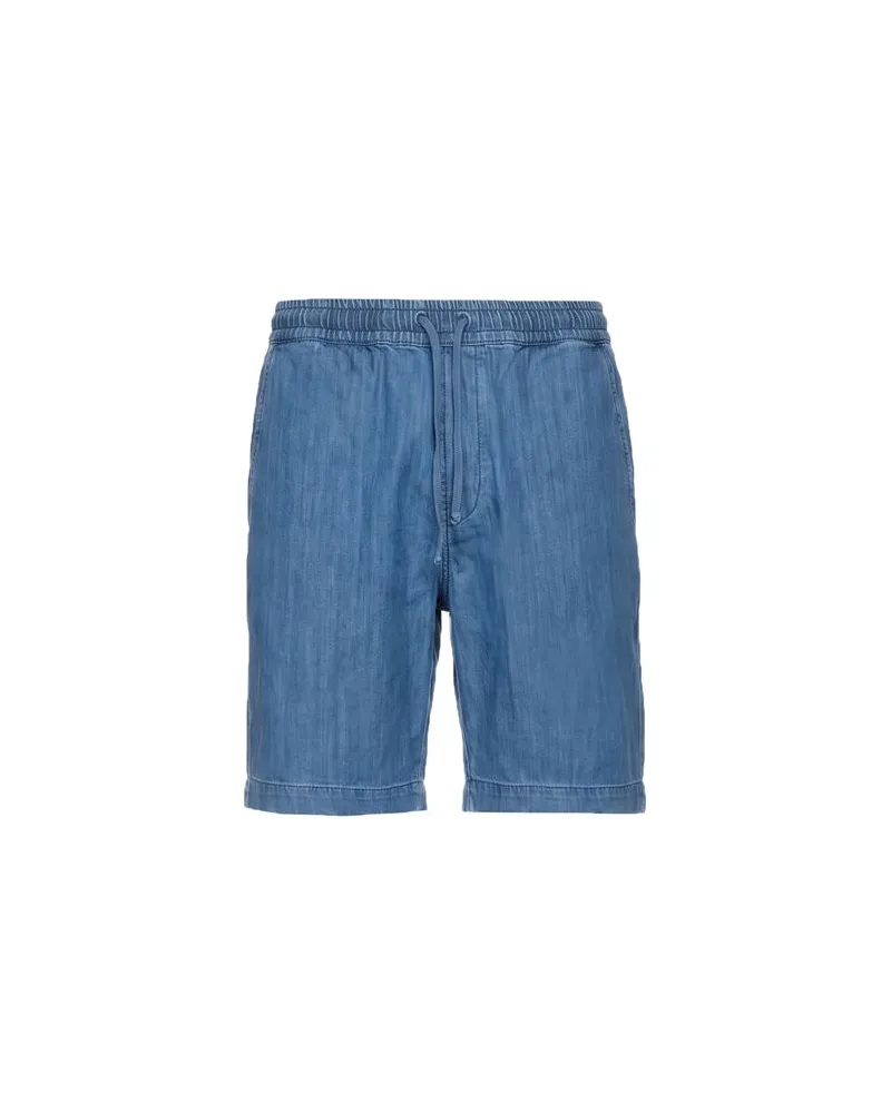 Universal Works HOSEN & RÖCKE - Jeansshortsauf YOOX.COM Blau