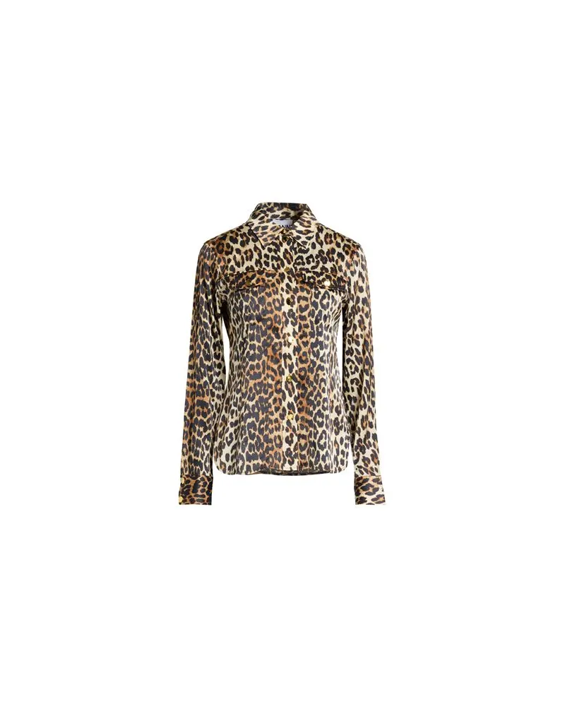 Ganni TOPS - Hemdenauf YOOX.COM Beige