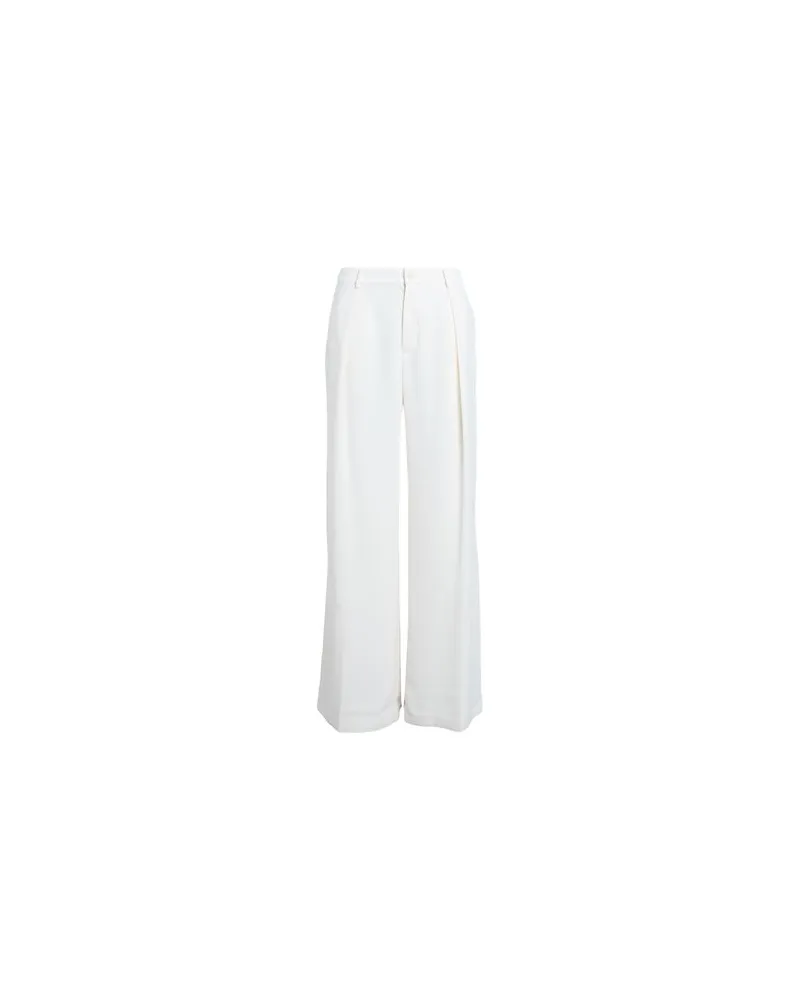 Ralph Lauren DOUBLE-FACE GEORGETTE WIDE-LEG PANT  - HOSEN & RÖCKE - Hosenauf YOOX.COM Cremeweiß