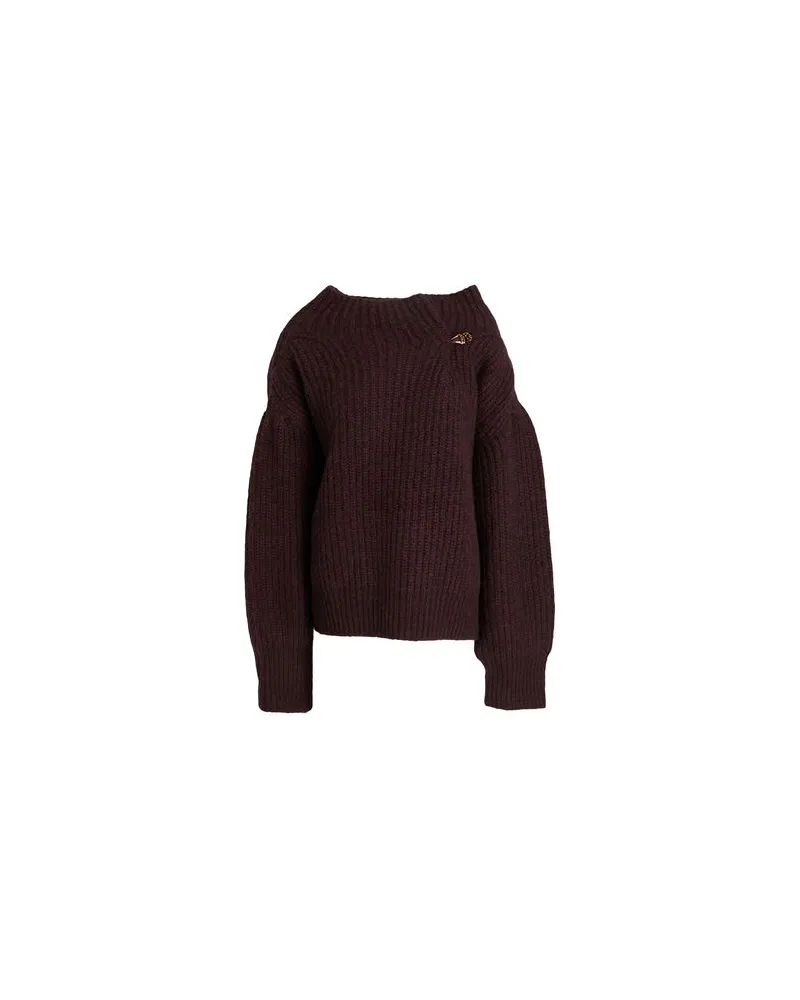 Dries van Noten STRICKWAREN - Rollkragenpulloverauf YOOX.COM Bordeaux