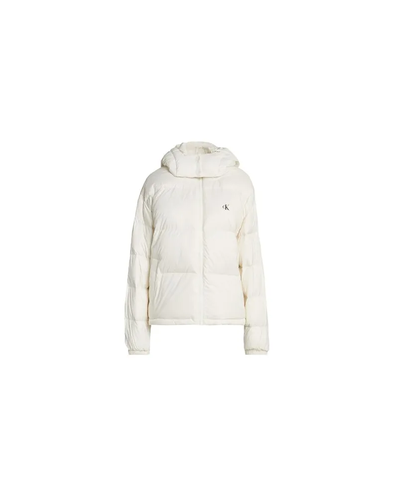 Calvin Klein JACKEN & MÄNTEL - Pufferjacken & Daunenjackenauf YOOX.COM Elfenbein