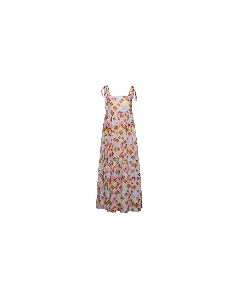 Suoli KLEIDER - Maxi-Kleiderauf YOOX.COM Himmelblau