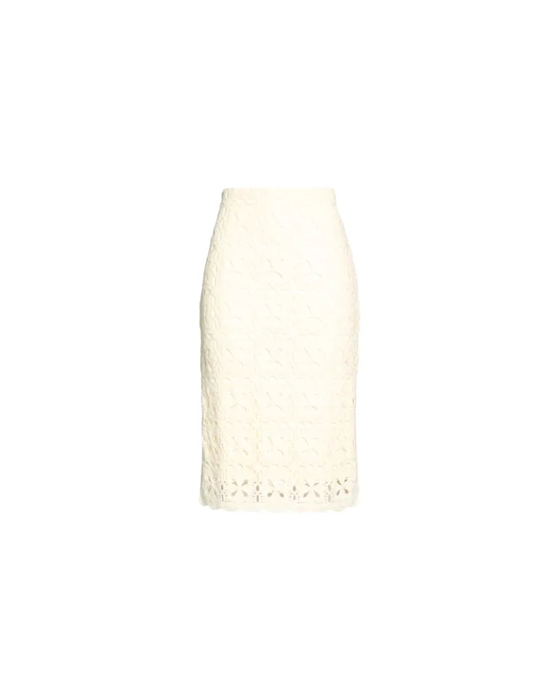 Icona By Kaos HOSEN & RÖCKE - Midi-Röckeauf YOOX.COM Cremeweiß