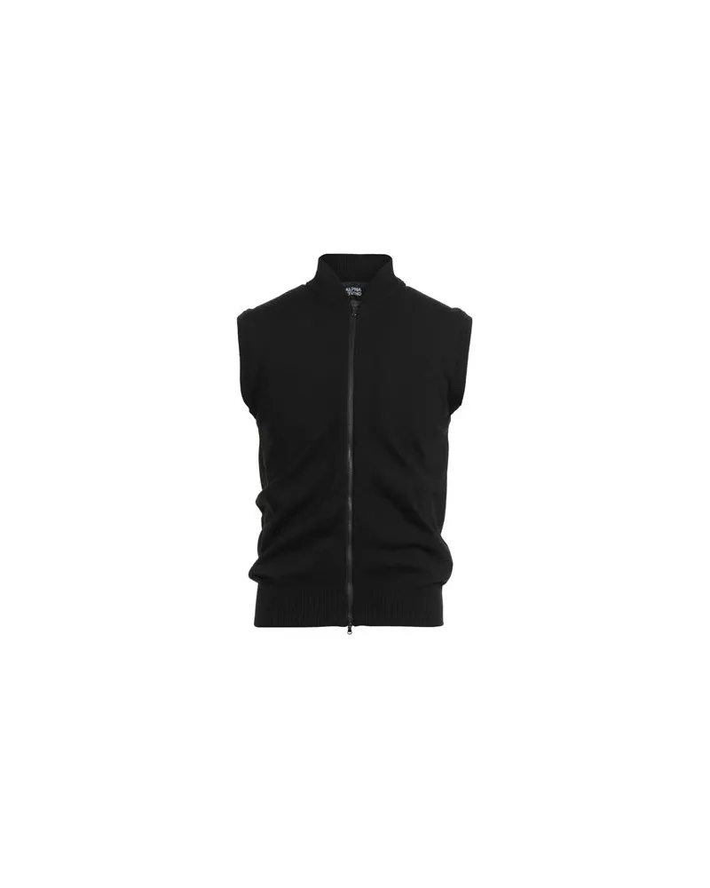 Alpha Studio STRICKWAREN - Strickjackenauf YOOX.COM Schwarz