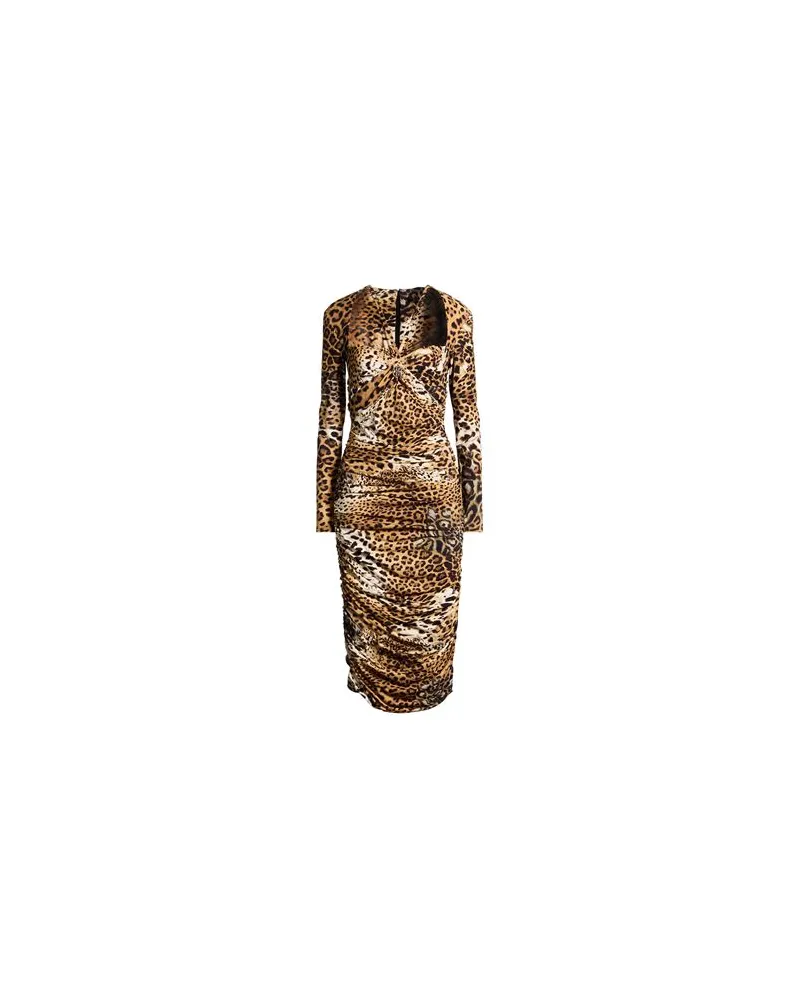 Roberto Cavalli KLEIDER - Midi-Kleiderauf YOOX.COM Sand