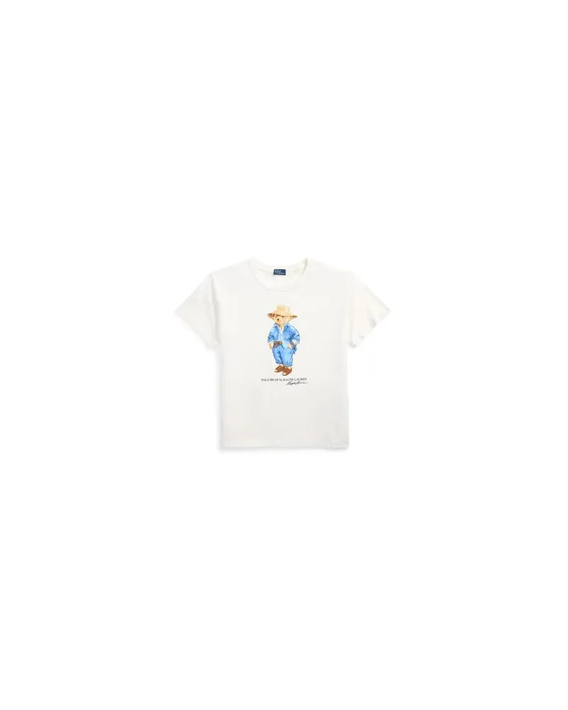 Ralph Lauren Polo Bear Cotton Jersey Tee - TOPS - T-shirtsauf YOOX.COM Weiß