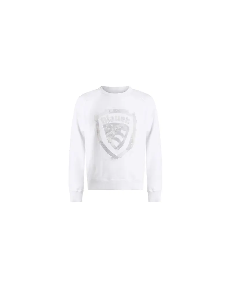 Blauer TOPS - Sweatshirtsauf YOOX.COM Cremeweiß