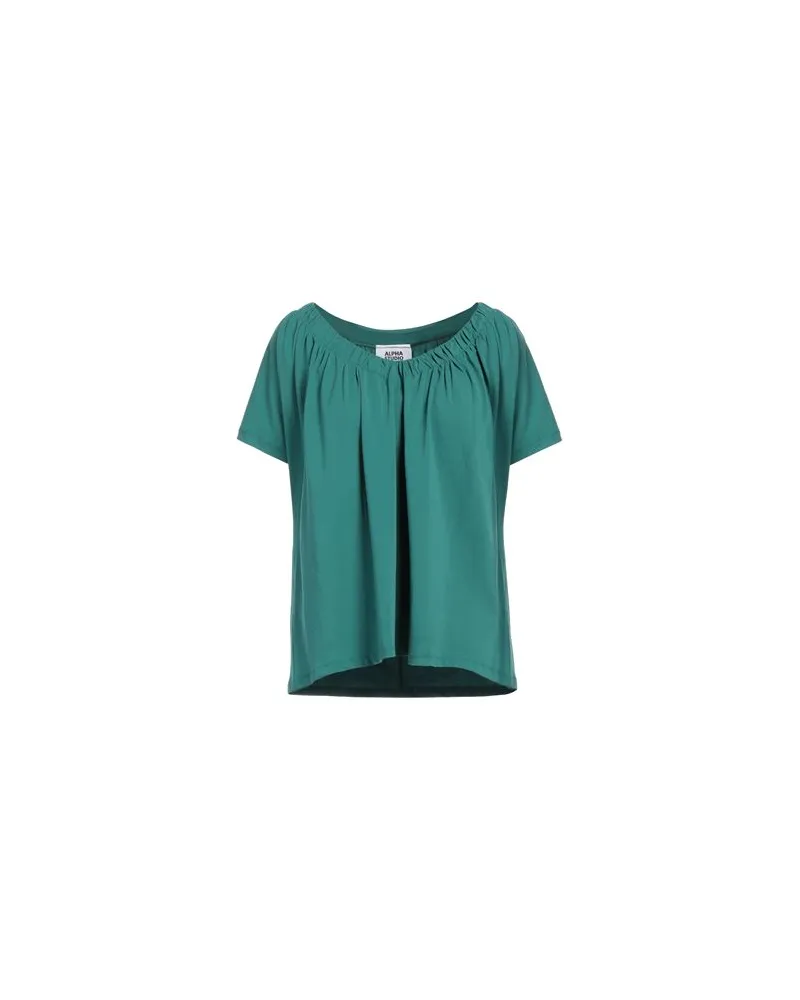 Alpha Studio TOPS - T-shirtsauf YOOX.COM Grün