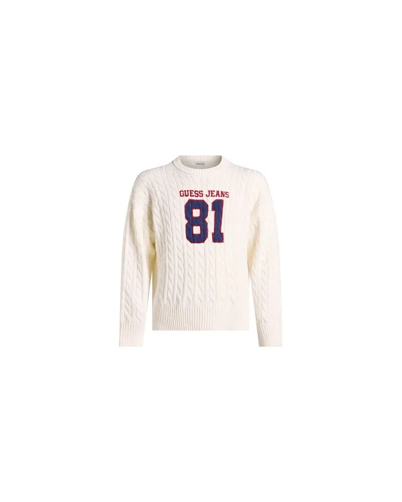 Guess STRICKWAREN - Pulloverauf YOOX.COM Elfenbein