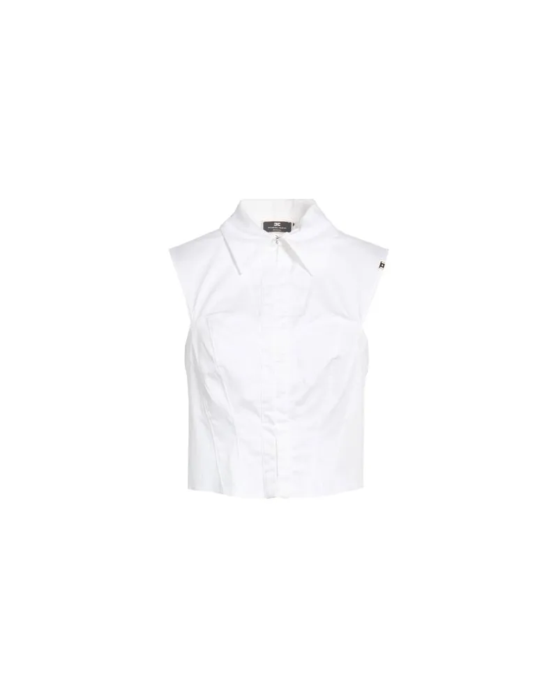 Elisabetta Franchi TOPS - Hemdenauf YOOX.COM Weiß