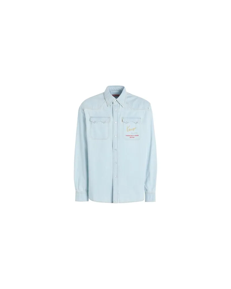 Kenzo TOPS - Jeanshemdenauf YOOX.COM Blau