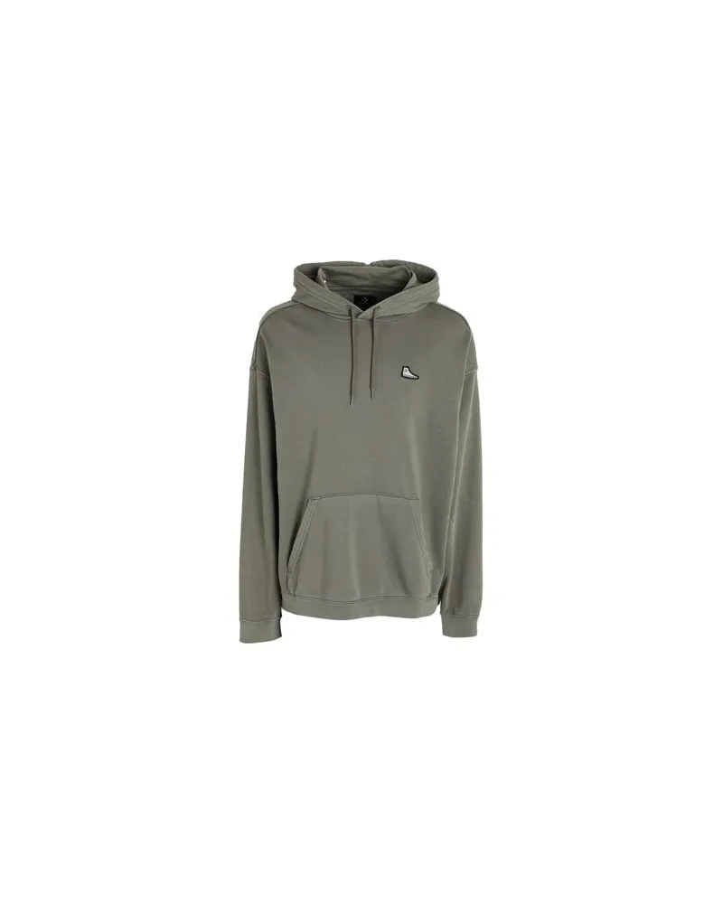 Converse CLOUD WASHED HOODIE   - TOPS - Sweatshirtsauf YOOX.COM Militärgrün