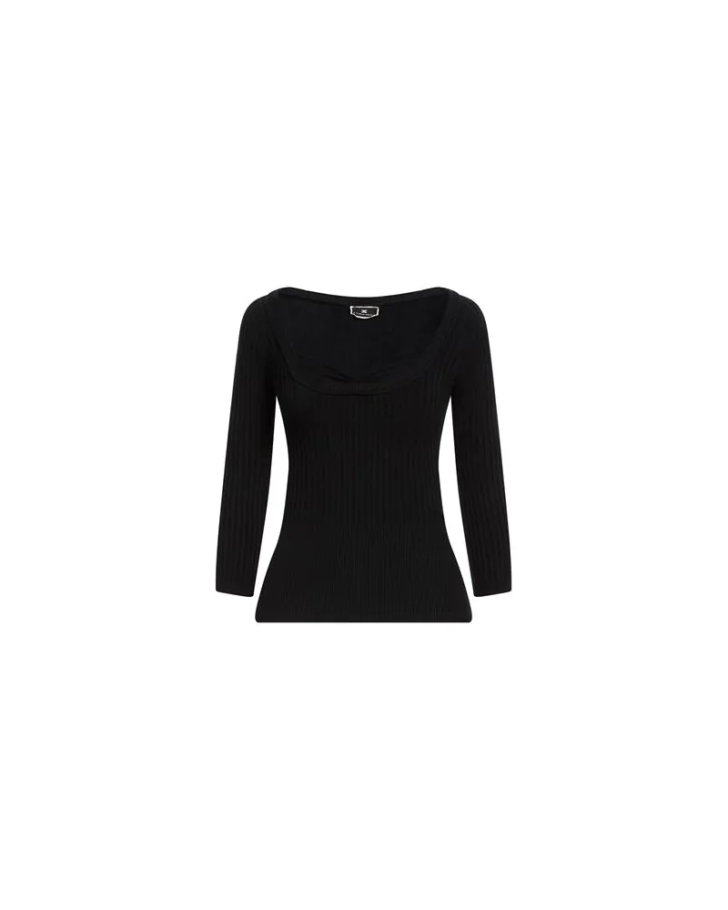 Elisabetta Franchi STRICKWAREN - Pulloverauf YOOX.COM Schwarz