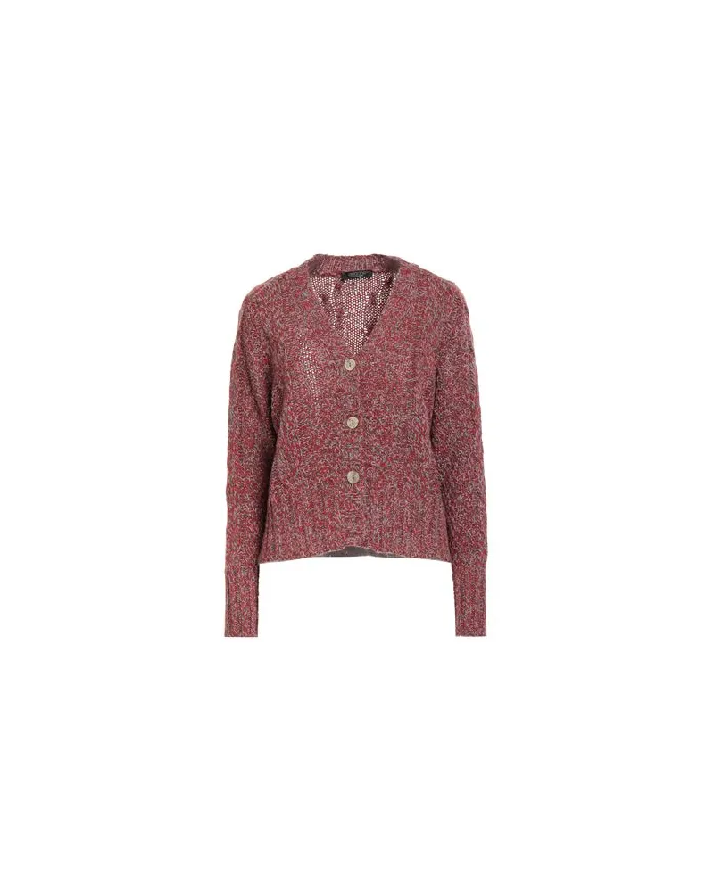 ARAGONA STRICKWAREN - Strickjackenauf YOOX.COM Rot