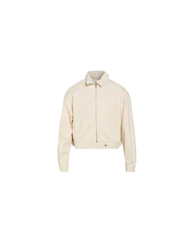 YMC JACKEN & MÄNTEL - Jeansjacken/Mäntelauf YOOX.COM Cremeweiß