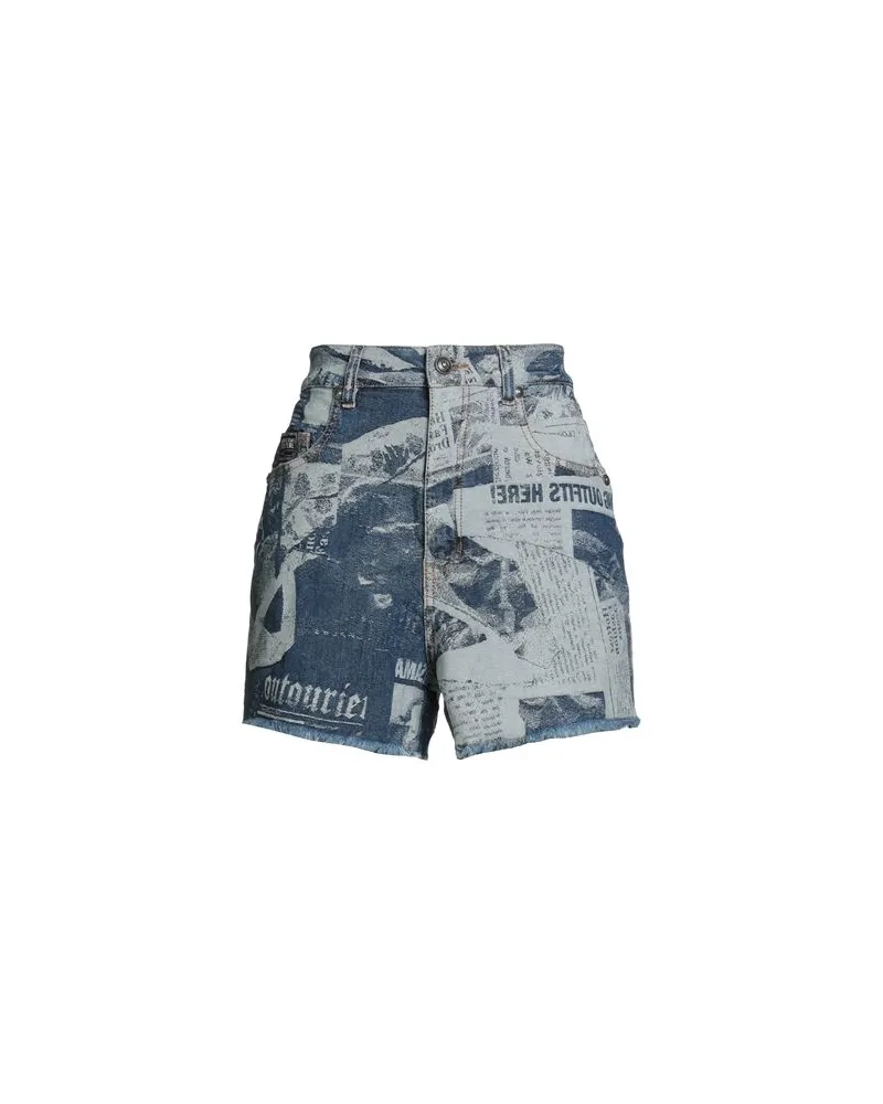 Versace Jeans HOSEN & RÖCKE - Jeansshortsauf YOOX.COM Blau